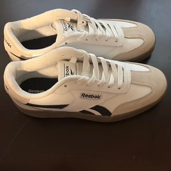 Reebok Shoes Reebok White And Tan Classic Sneakers Poshmark